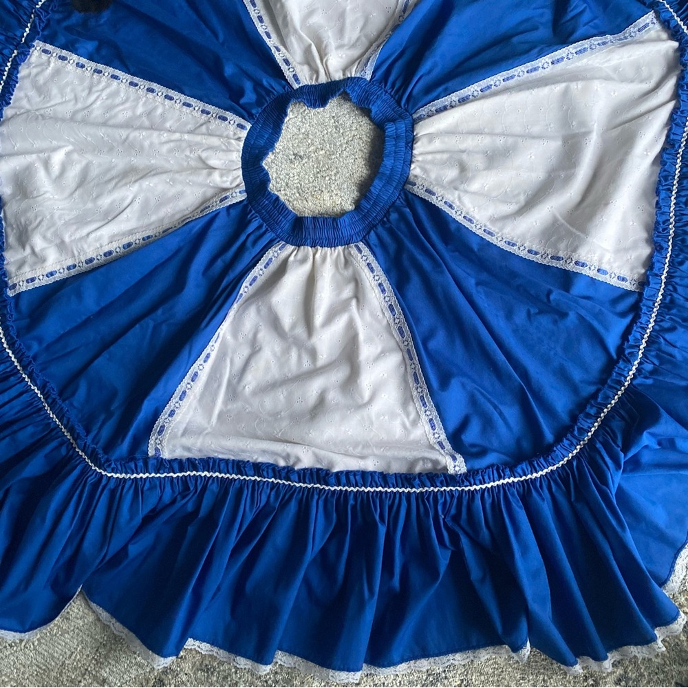 Blue & White Vintage Western Skirt - Picture 5 of 5
